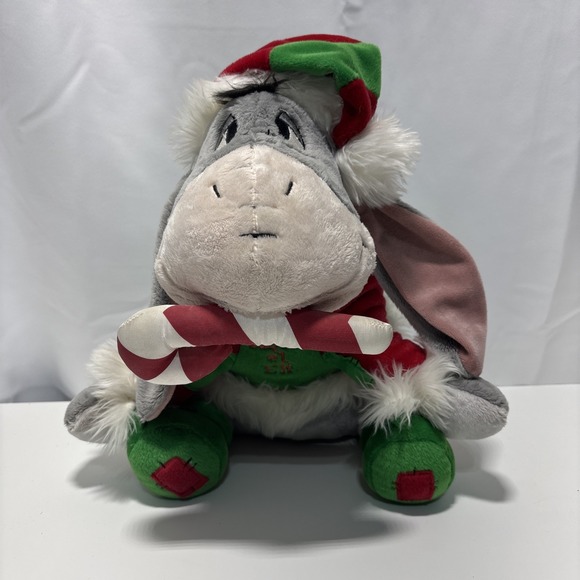 Disneyland Resort Winnie The Pooh Holiday Eeyore In Santa Suit Christmas Plush - Picture 1 of 14